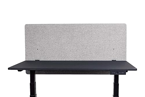 Luxor Reclaim 48 "W x 24H Panel de privacidad de escritorio - Misty Gray