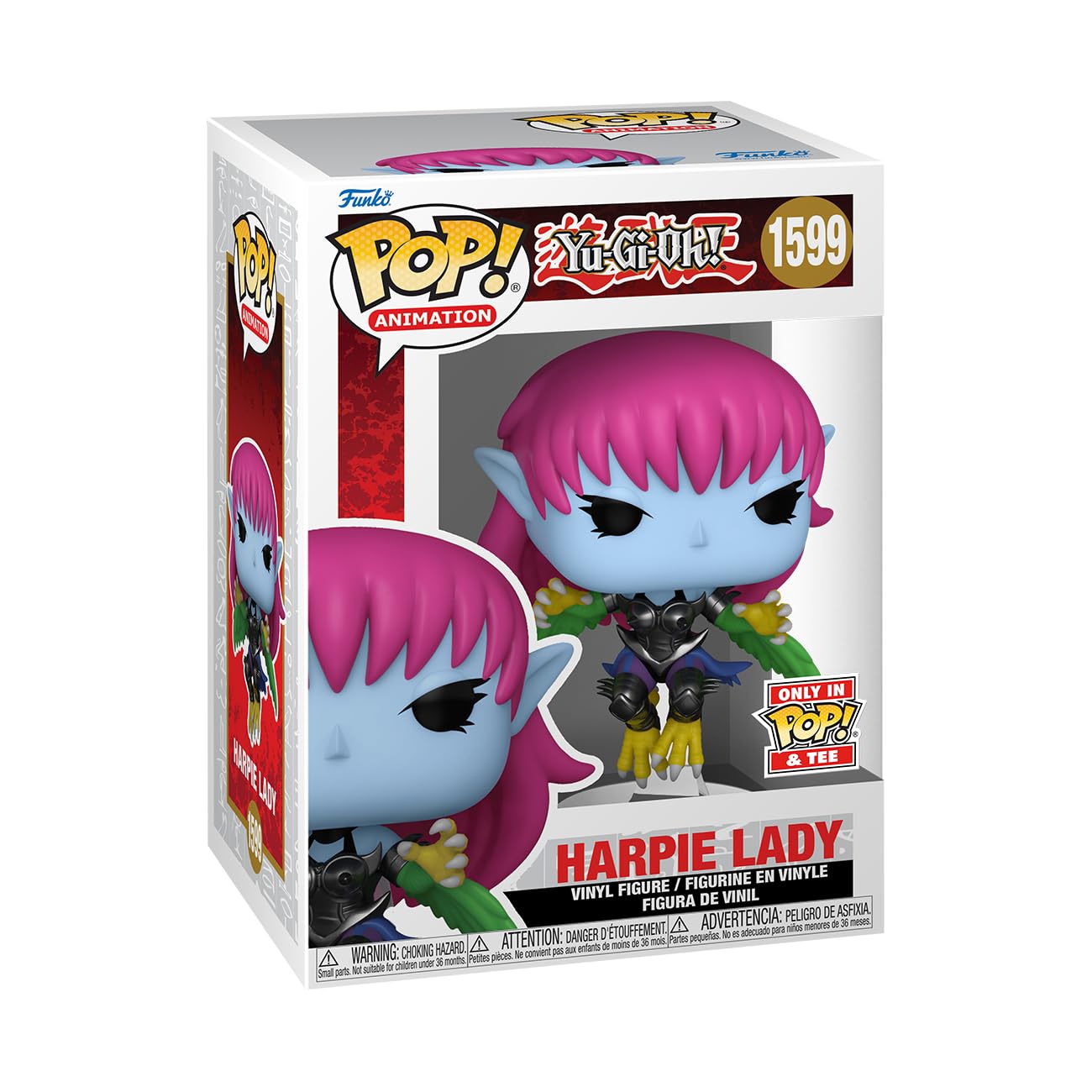Funko POP! & Tee: Yu-Gi-Oh! – Harpie Lady – Maglietta Nera Taglia XL + Figura In Vinile 9,5 Cm