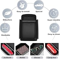 Vista 5 de SKTU Para Chevrolet Trax 2024 2025 2026 Organizador de consola central Chevrolet Trax 2024-2026 Inserción de materiales ABS, bandeja reposabrazos