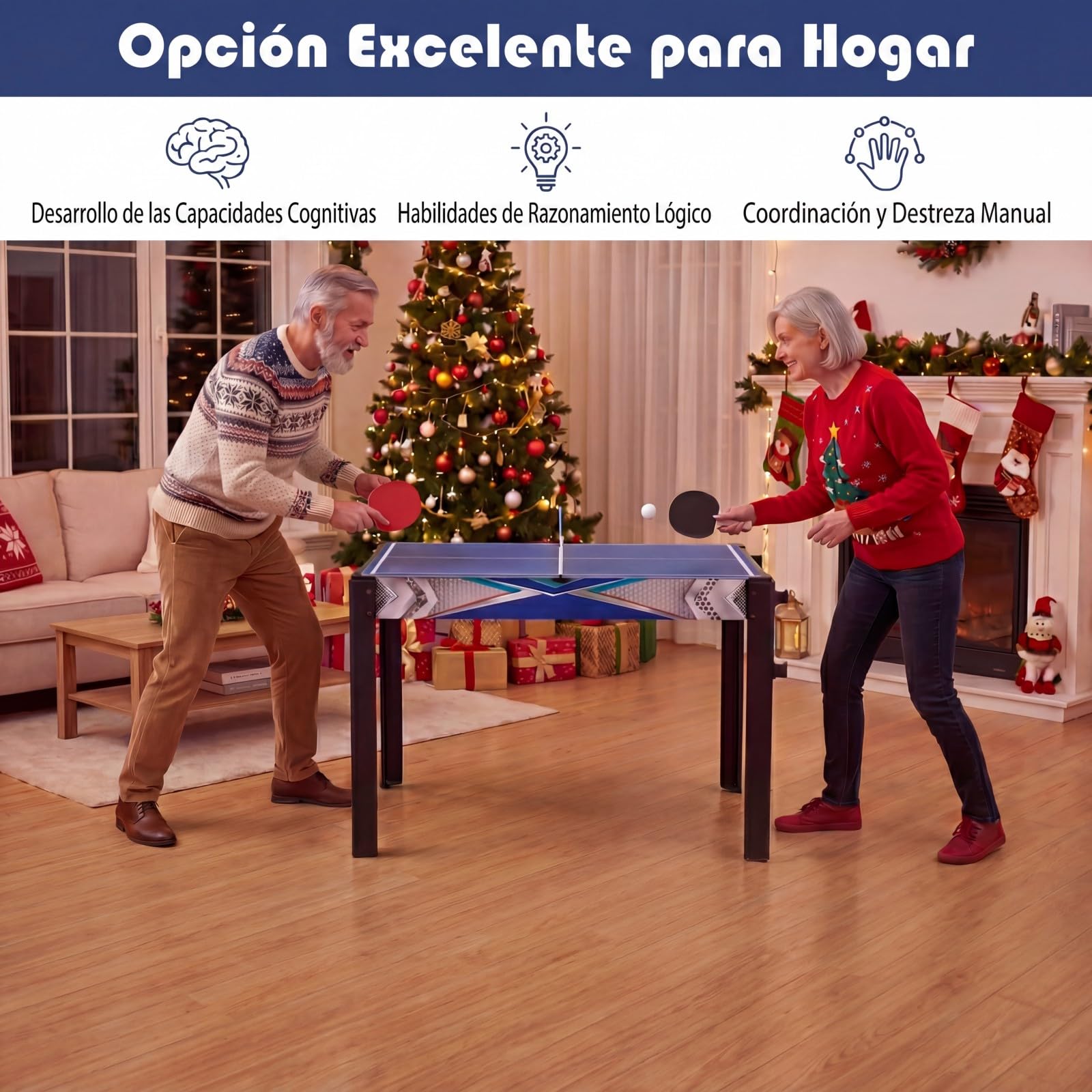 GOPLUS Mesa de Juegos 6 en 1, Mesa Multijuegos Combinada de Billar Hockey Baloncesto Ping Pong Bolos Shuffle, Patas de Metal, Diseño Apilable, Juego Arcade para Adultos y Niños, 96 x 43,5 x 74 cm