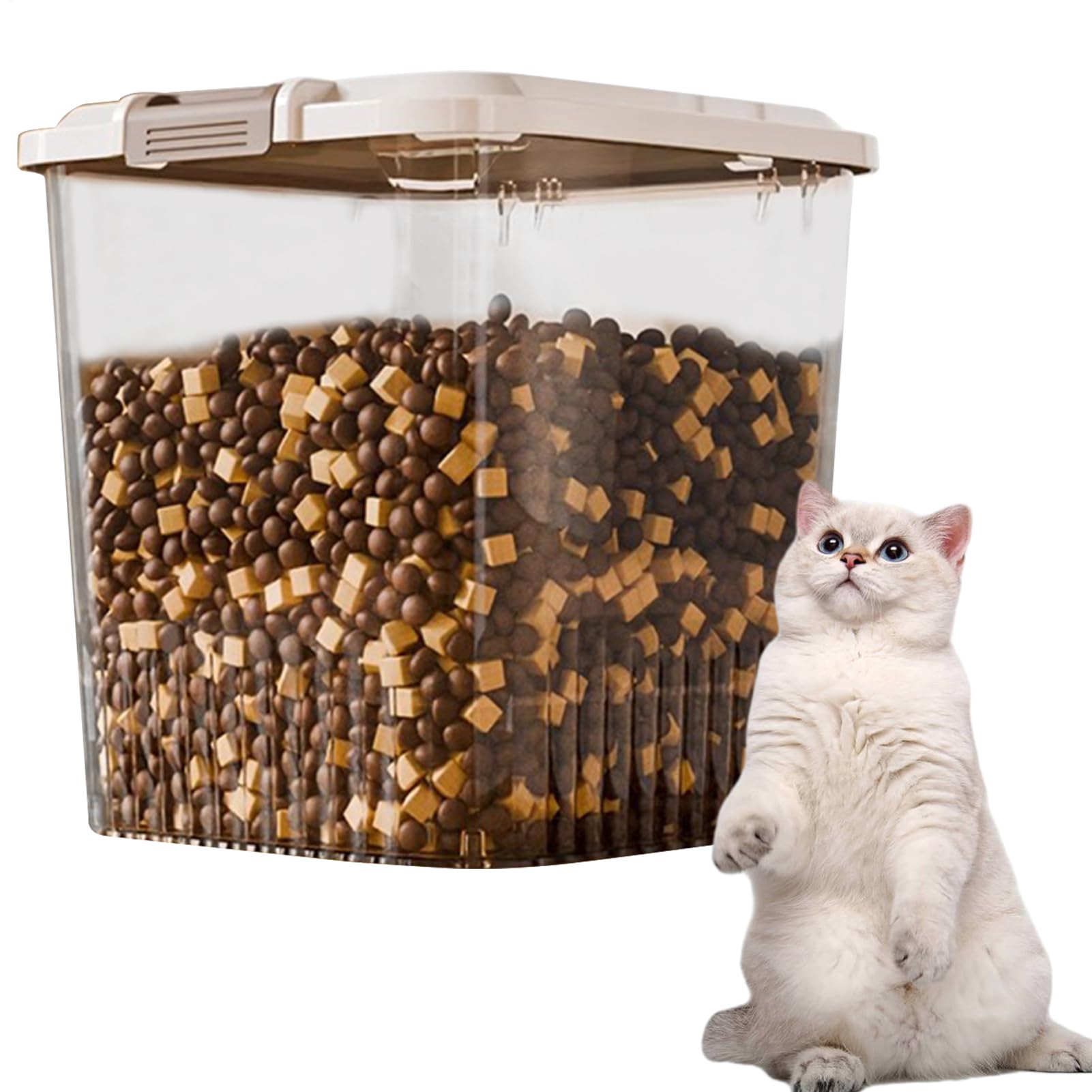 Boîte à goûter hermétique pour chat contre l'humidité des croquettes