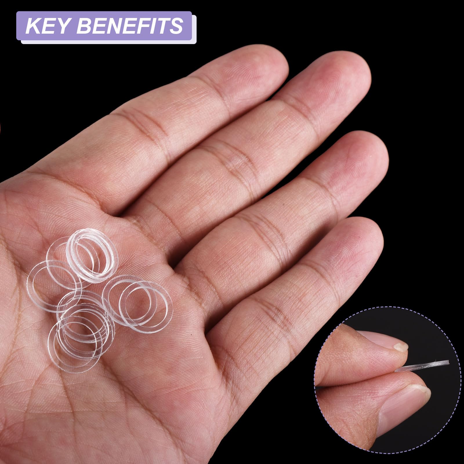 PATIKIL Nylon Flat Washers 10mm ID, 13mm OD - Image 2