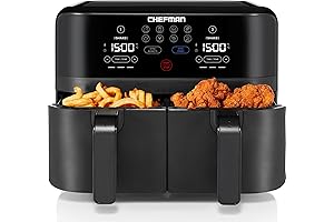 Cruxgg Air Fryer 9 QT TriZone Air Fryer