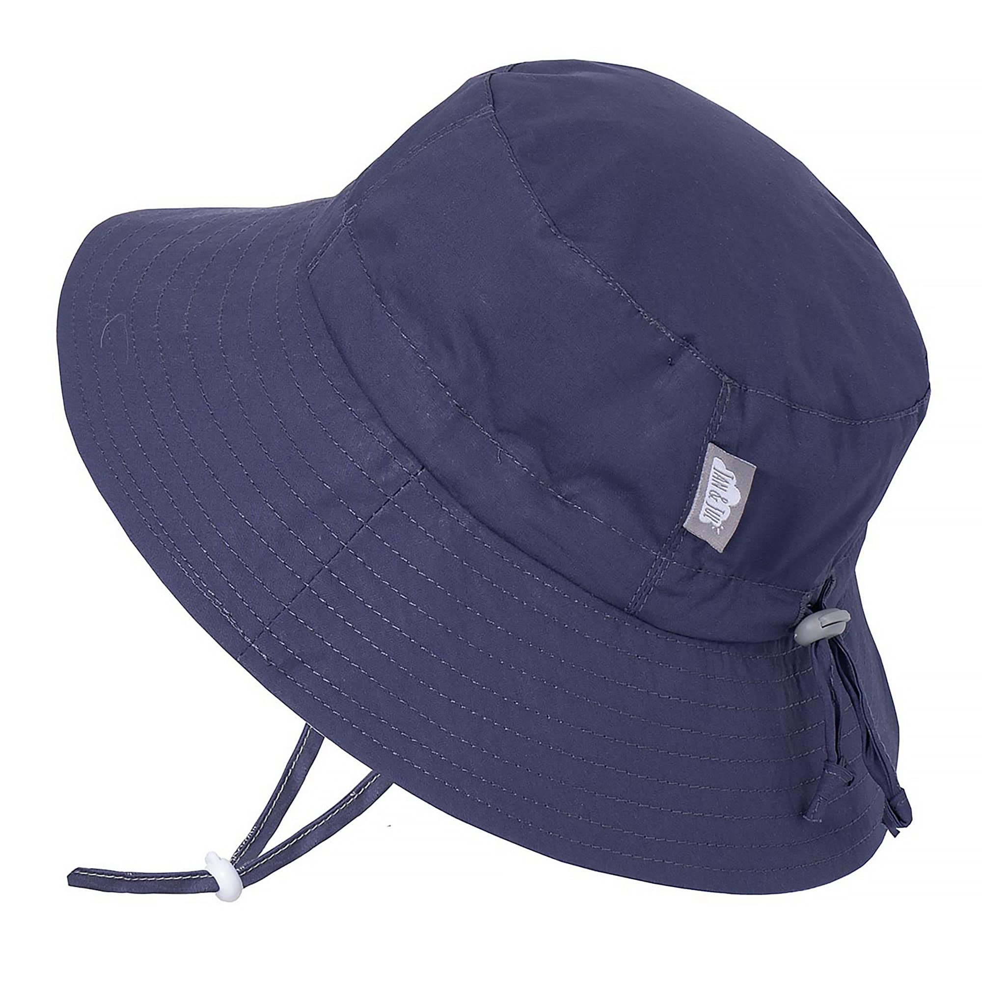 JAN & JUL Baby Infant Bucket Hat, 50+ UPF (S: 0-6 Months, Navy)