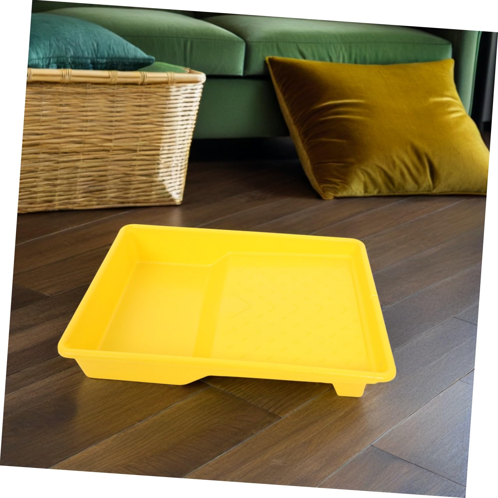 Hemobllo 5 Szt. Częściowy Prostokątnych Plastikowych Tacek Do Malowania Ergonomiczne Wielofunkcyjne Pojemniki Do Mieszania i Nakładania Farby i Wielokrotnego Użytku