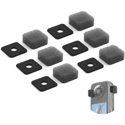 VRIG 6pcs Mic Wind Muff for Insta 360 X5 / X4 / X3