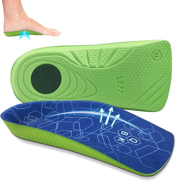 Orthotic Insoles Arch Support, QBK Achilles Tendonitis Support for Flat