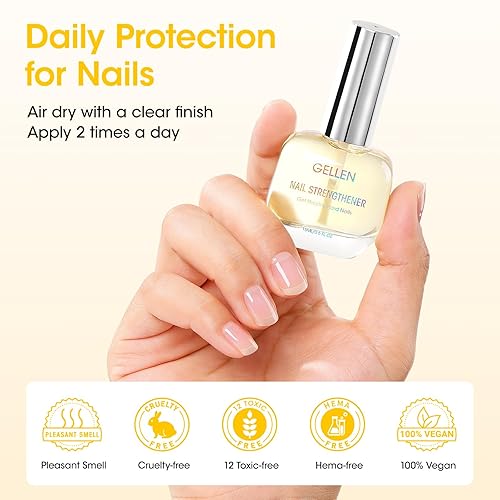 Miniatura 7 de GELLEN Pro Care Fortalecedor de Uñas de Jengibre, Tratamiento de Suero de Jengibre, 8-EN-1 Reparador de Uñas Transparente de Secado al Aire para