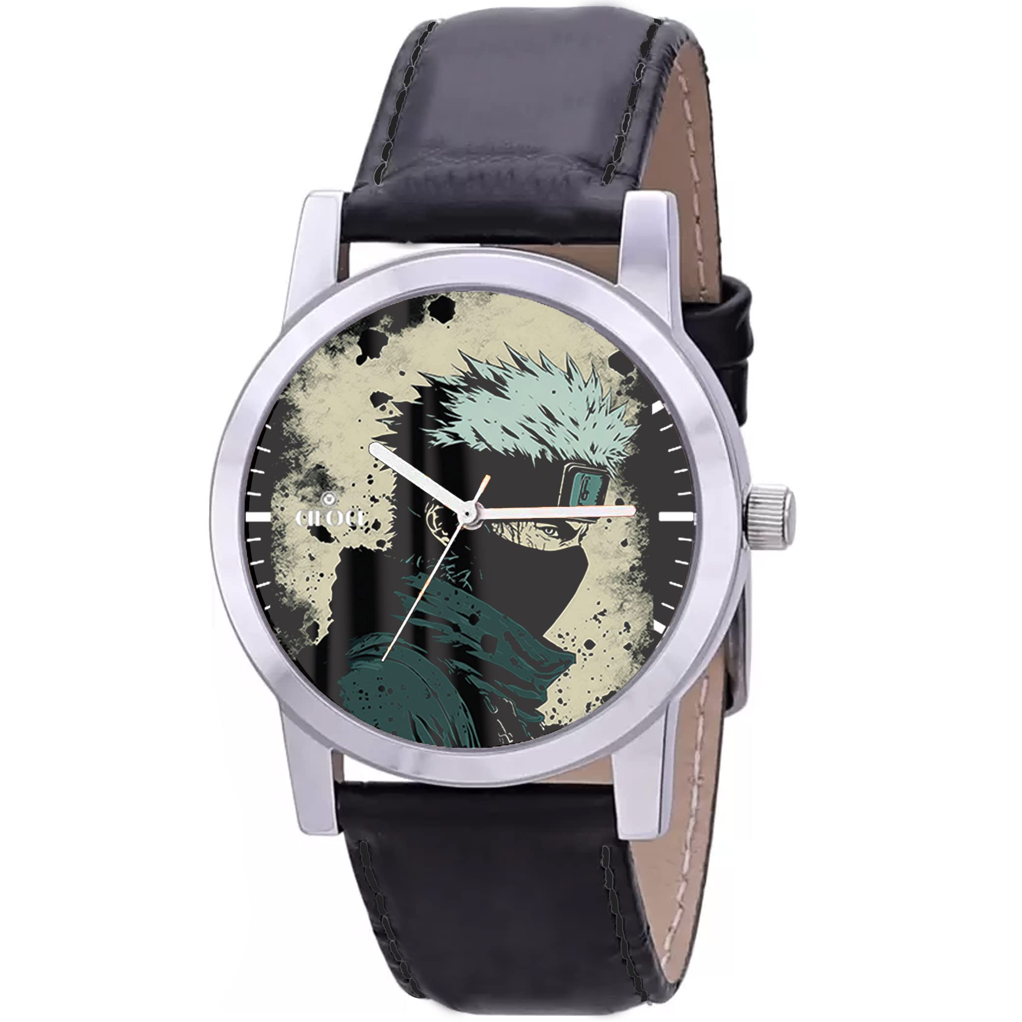 AROA Watch New Watch for Naruto Kakashi Hatake Art Design Model : 053 Steel Metal Type Analog Watch Black Leather Strap Black Dial for Men Stylish Watch for Boys (B0BYNHS944) Amazon Price History, Amazon Price Tracker