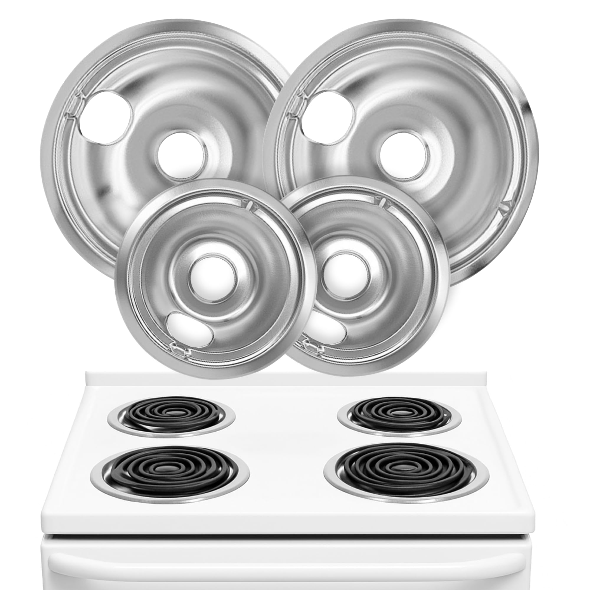 Linda's Essentials Electric Stove Drip Pans Set of 4