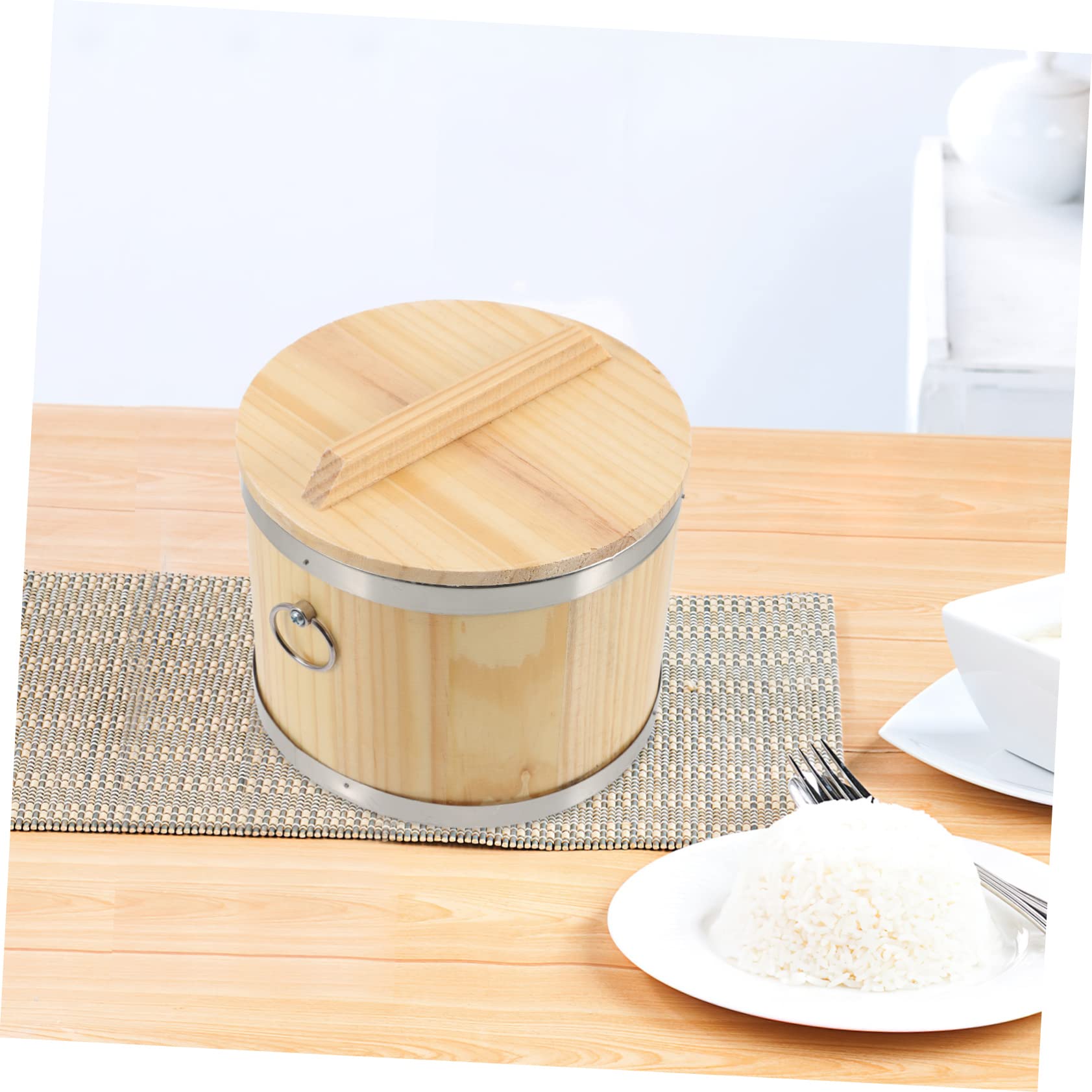Amazon.co.jp : STOBAZA 寿司 樽 容器 付 蓋 和風 飯 桶 木 寿司 桶 飯