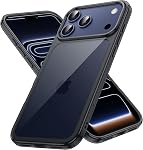 JETech Case for iPhone 17 Pro Max 6.9-Inch, Non-Yellowing Shockproof Phone Bumper Cover, Anti-Scratch Clear Back (Clear)