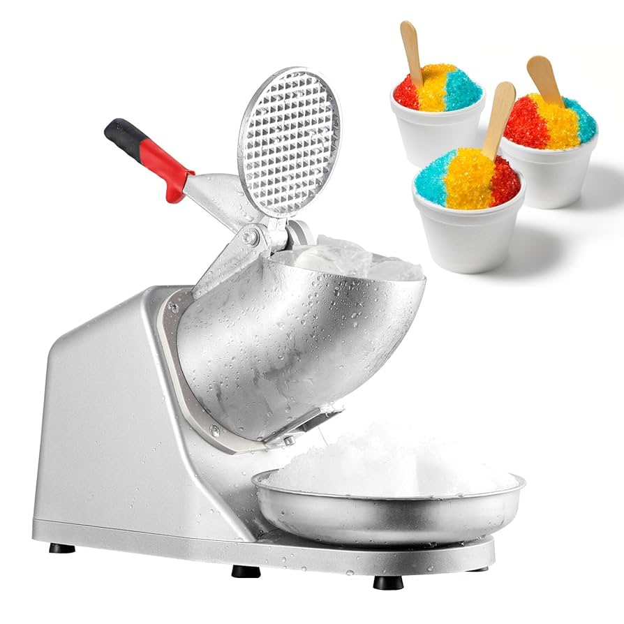 Tritaghiaccio Ristorante Tritaghiaccio Elettrico 300W Professionale - Doppia Lama Per Bar E Casa Tritaghiaccio Professionale