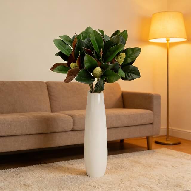 Magnolia Leaves Branches 30.7 Inches with Fruit