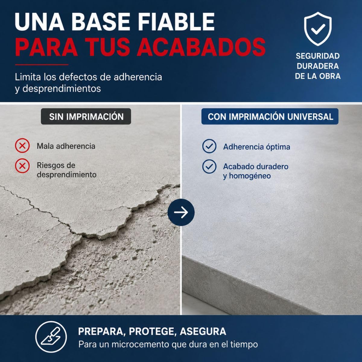 Imprimación Universal para Soportes Porosos y No Porosos 5 L | Altísimo Agarre en Soportes Porosos y No Porosos, Aspecto Granulado, Limita el Burbujeo - Arcane Industries