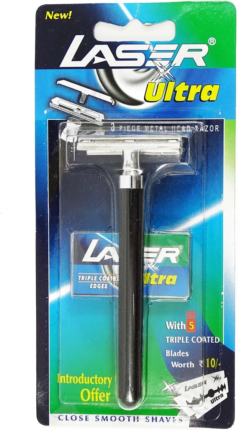 3 Piece Metal Head Razor