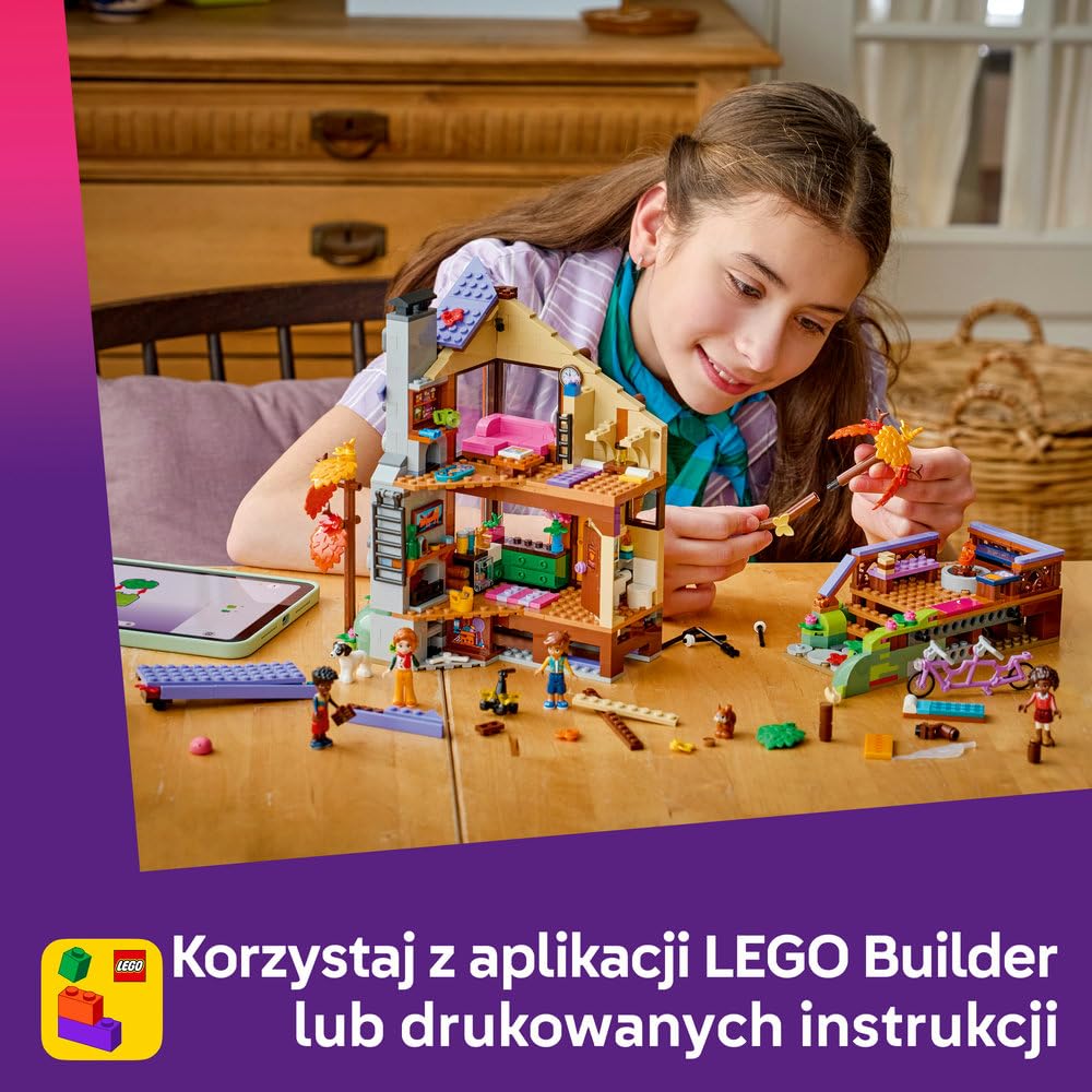 LEGO Friends Jesienna leśna chatka 42705 | Leśna chatka, zestaw do odgrywania ról, prezent dla dziewczynki i chłopca 9+, 1229 elementów