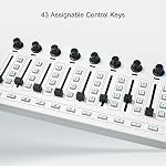 MIDI Controller Mixer, 8 Push Buttons Keyboard Controller43 Control Keys 8 Knobs USB MIDI Mixing Console