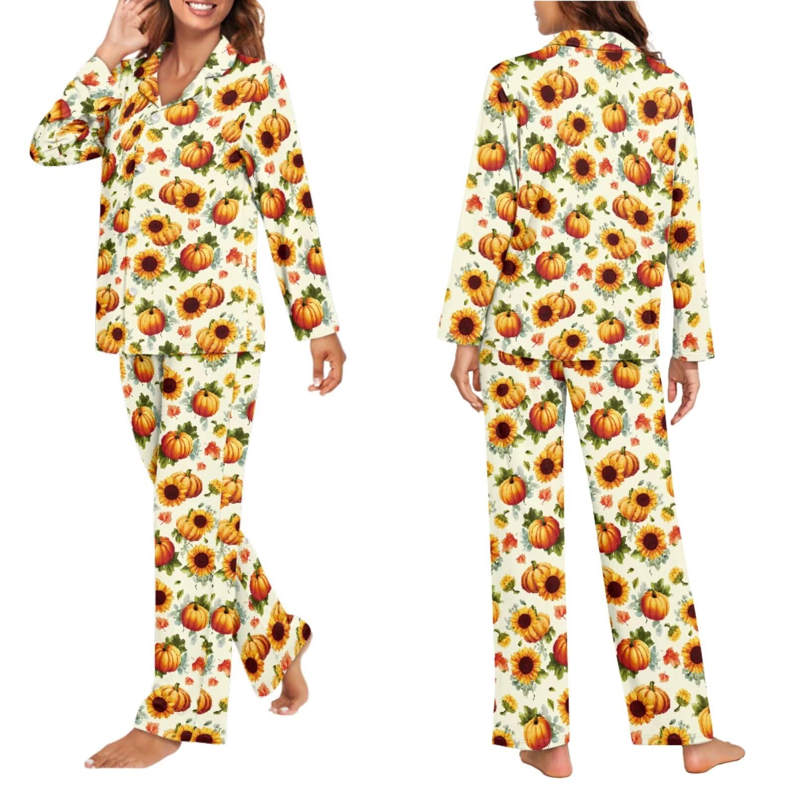 Set di pigiami per la famiglia, per donne, uomini, bambini, morbido, con bottoni, a maniche lunghe, abbigliamento da notte