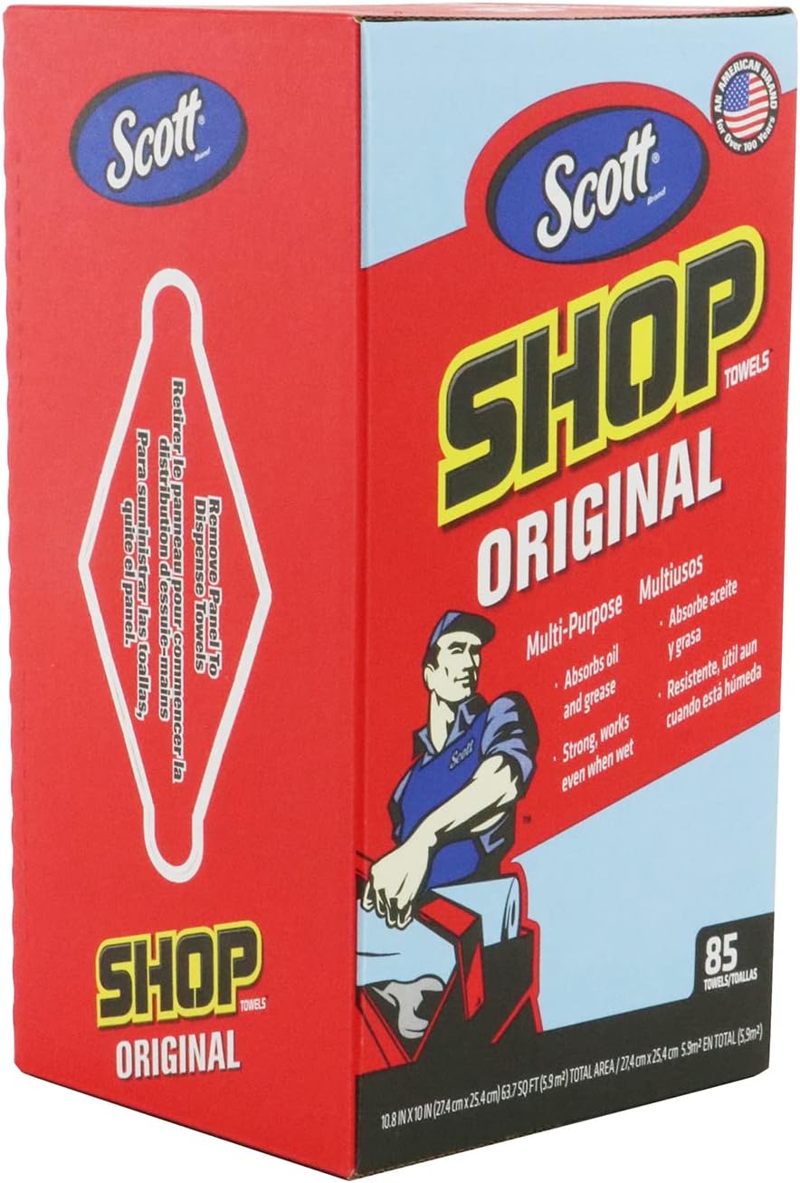 Scott Products Box, Blue Shop Towels