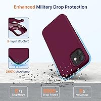 Vista 890 de Miracase Funda diseñada para iPhone 13 Pro Max con protector de pantalla, [forro de microfibra suave antiarañazos], funda protectora de silicona