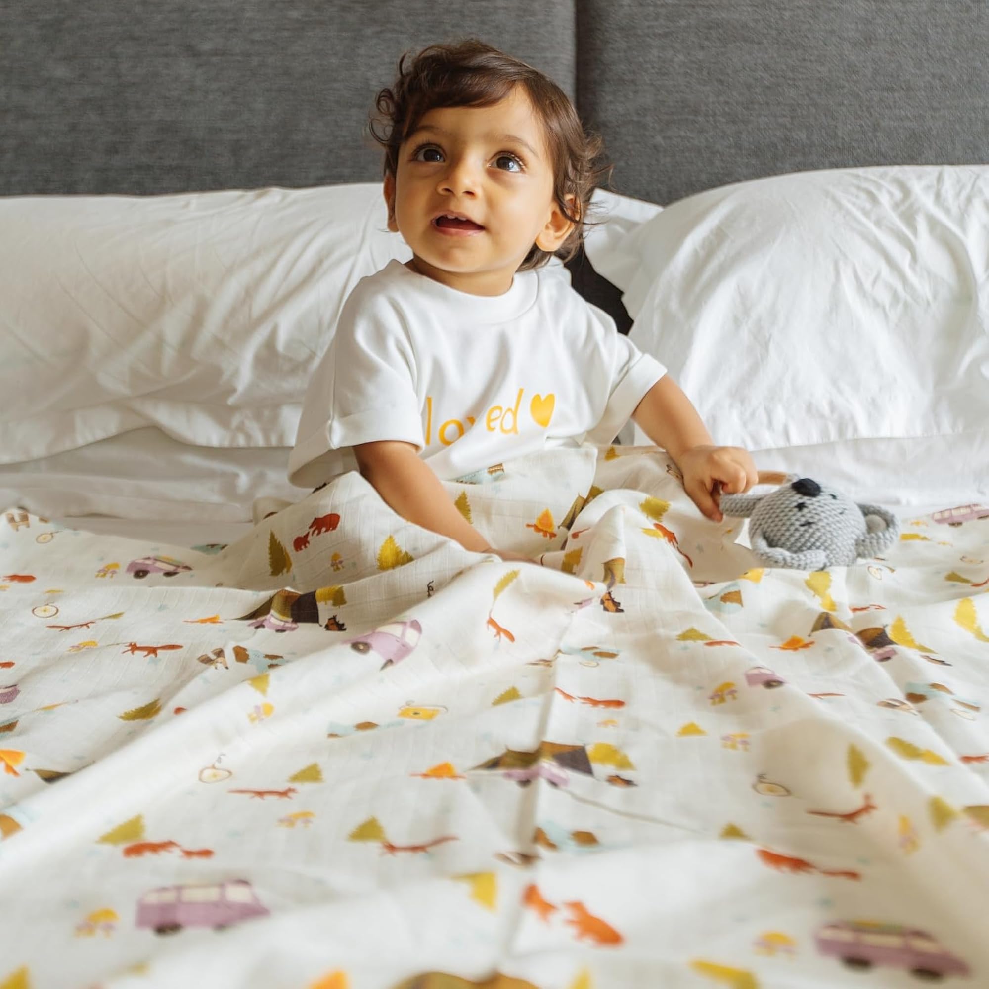 Organic Muslin Swaddle Wrap for Newborns, 100% Cotton