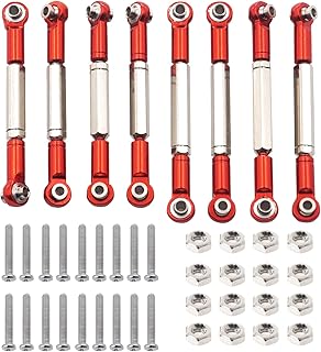 ShareGoo 8PCS Metal Pull Rod Steering Servo Link Linkages Arm Tie Rod Ends Connector for WPL B14 C14 C24 C-14K C-24K MN-90 MN-91 MN-45 MN-96 MN-99 1/16 RC Car