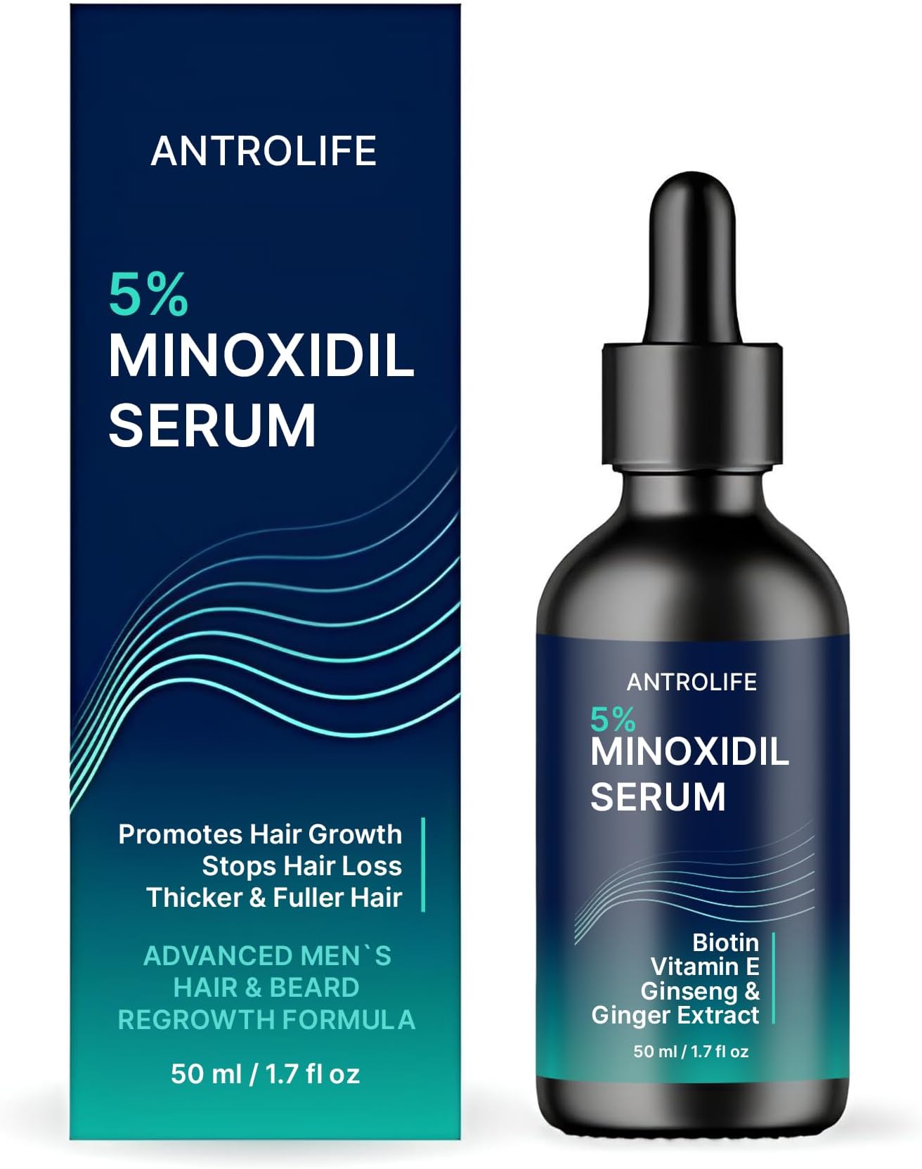 Amazon.com : Minoxidil for Men 5% - Hair Growth, Beard Growth Kit ...