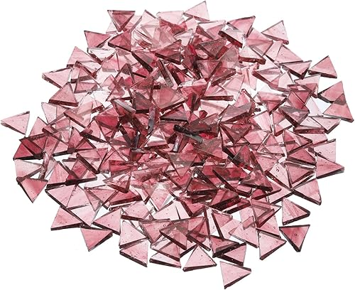 Miniatura 9 de MECCANIXITY Mosaico de vidrio de 7.05 oz triángulo de mosaico de vidrio negro de 0.551 in azulejos de mosaico a granel para manualidades DIY