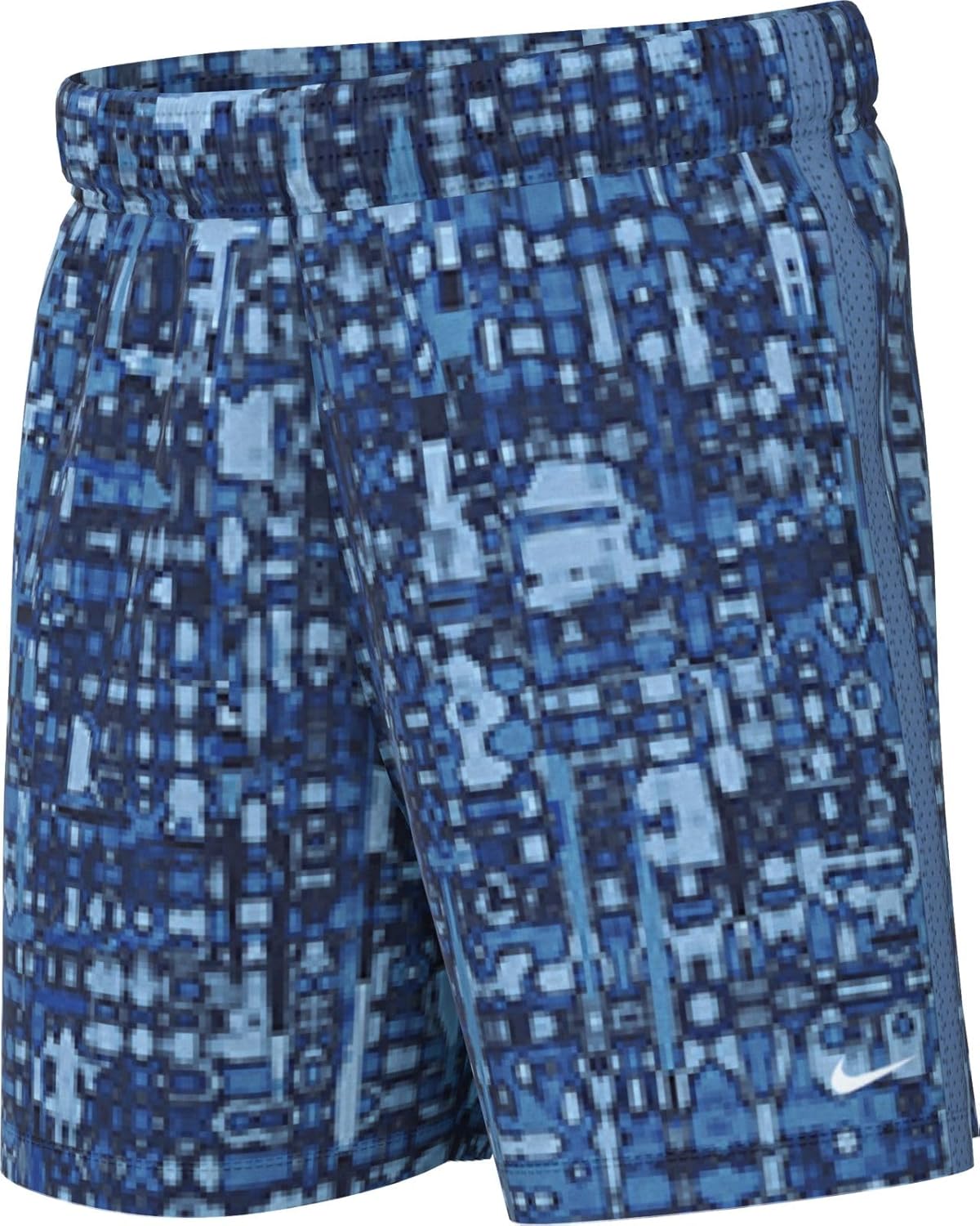 Nike Multi Big Kids' (Boys') Dri-FIT Woven Shorts (Game Royal/Blue Beyond/White, HJ3806-480) Size X-Large