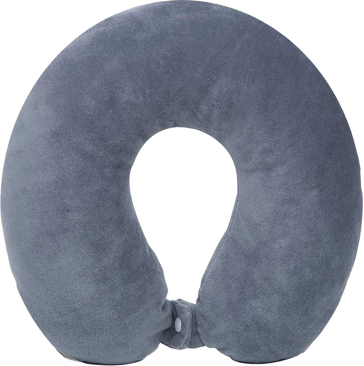 Nitsha Unisex U Shape Micro Fiber Neck Rest Comfortable Travel Neck Pillow for Men, Women - Grey