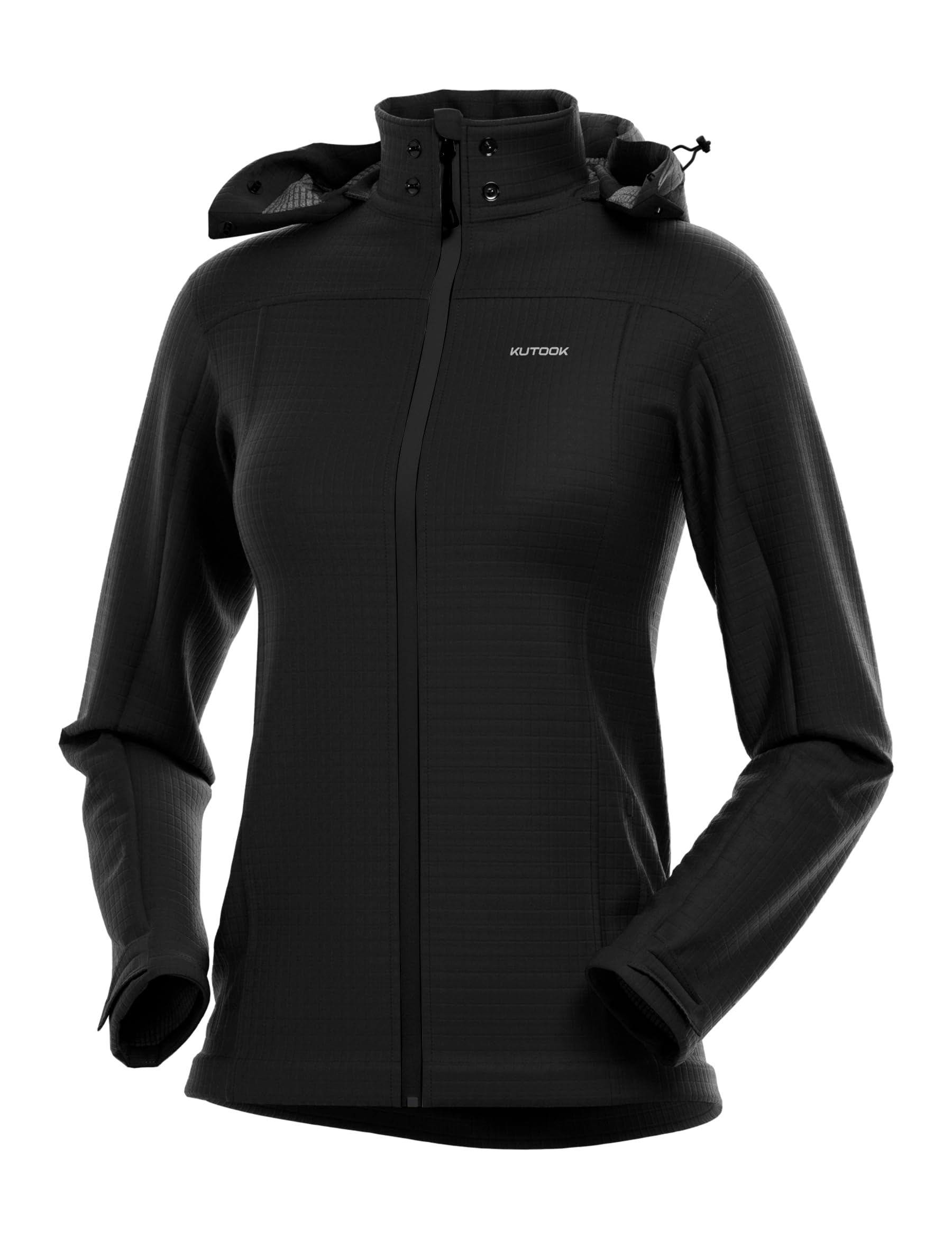 KUTOOK Veste Softshell Cycliste Hiver Femme Thermique Respirante Coupe-vent Imperméable Softshell Jacket Cyclisme Randonnée Femme Légère