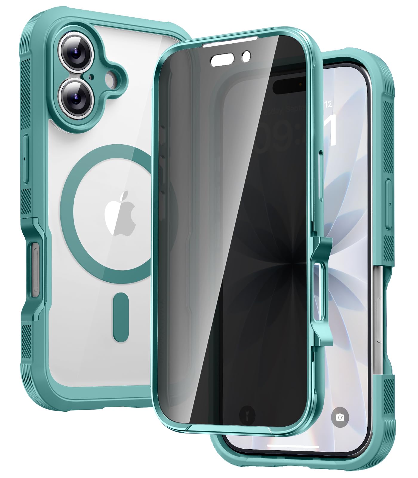 Diaclara Magnetic for iPhone 17 Case with Privacy Screen Protector,Pink