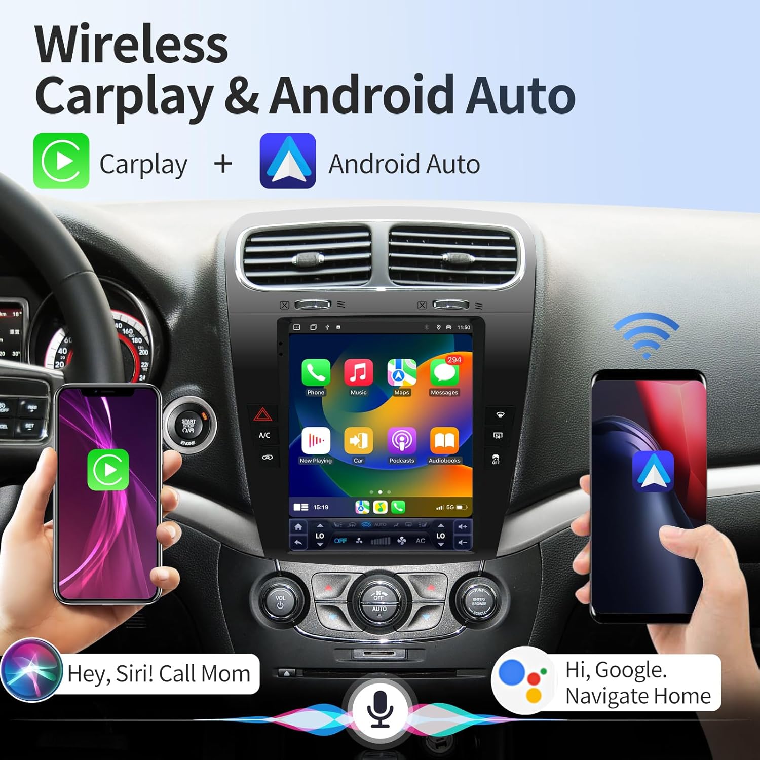 Wi-Fi Connection interface on car radio