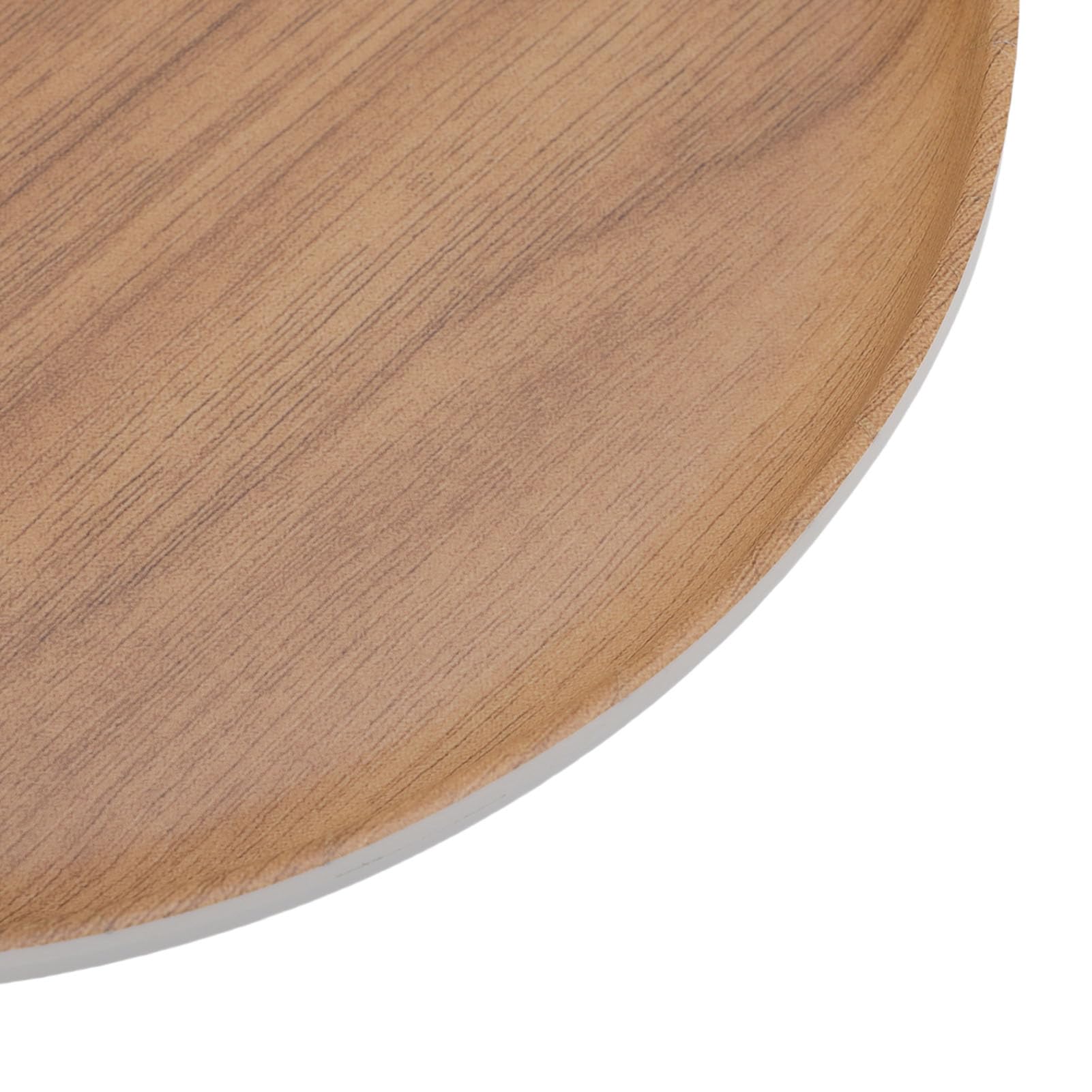 Vassoio da portata in melamina con venature del legno, antiscivolo, lucido, ideale per colazione, tè, caffè, feste, facile da pulire, perfetto accessorio decorativo per la casa