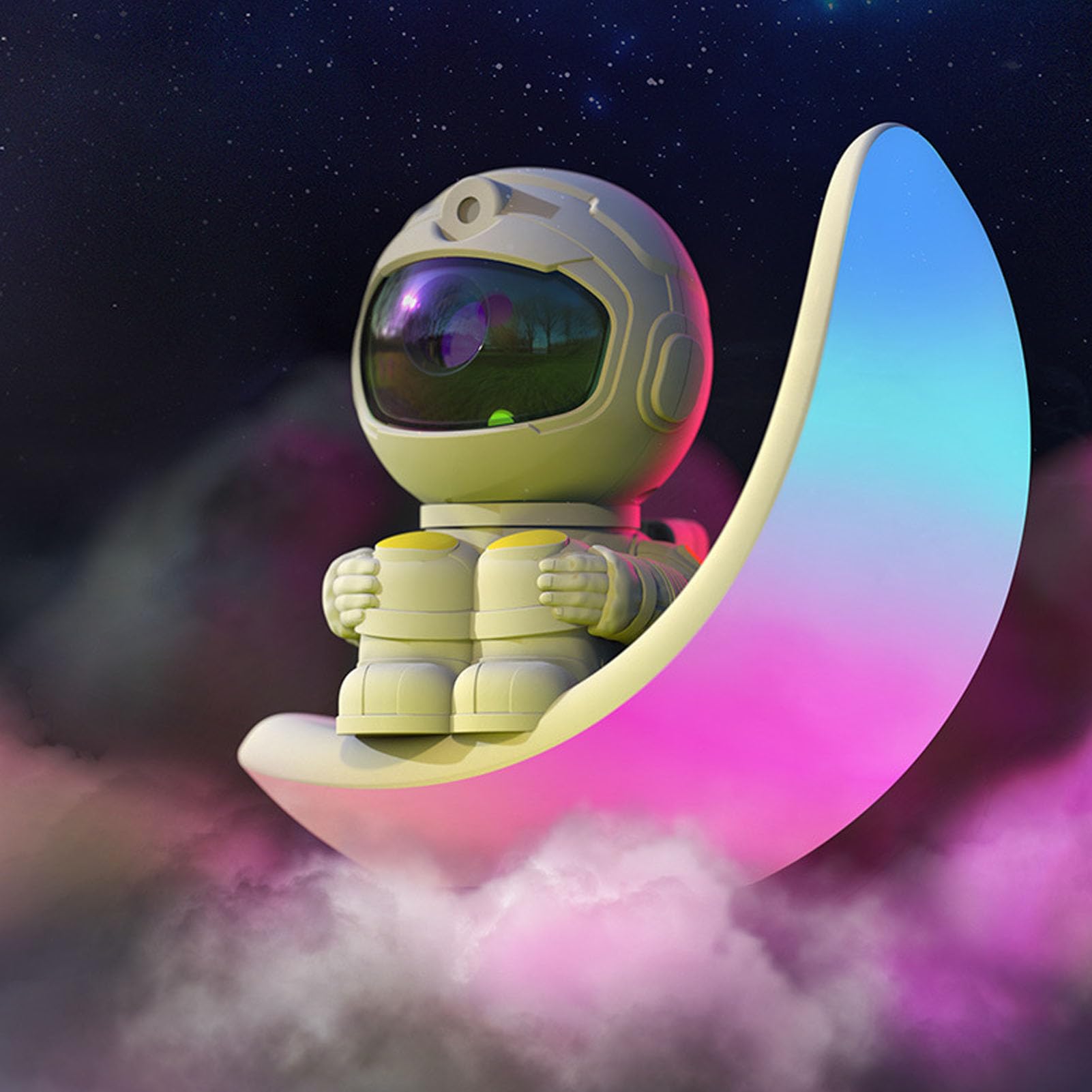 Luocute Proiettore Spaziale, Luce Notturna Regolabile luminosità e | 7 modalità Colore Sfumate, Telecomando, Basso Consumo, Luce Notturna