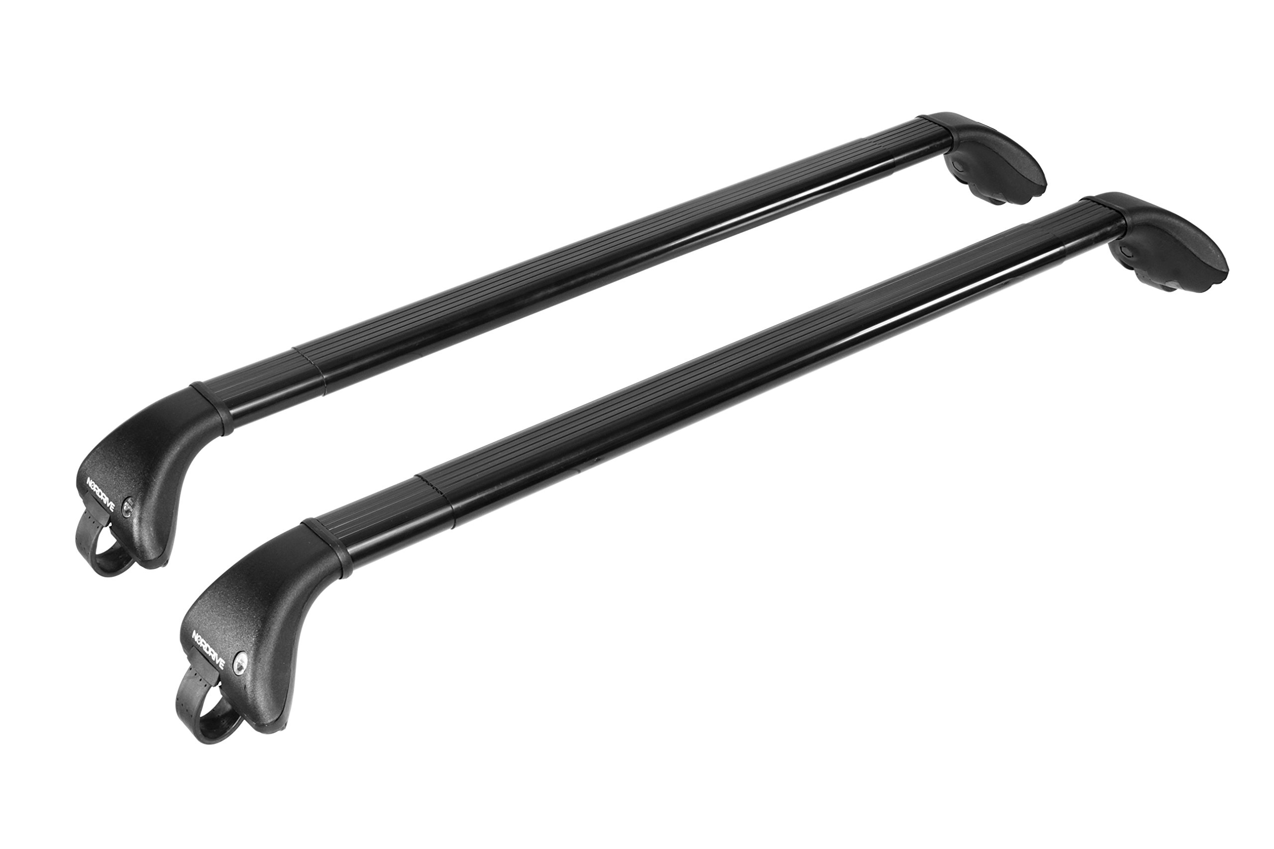NORDRIVE N15012 Snap-Fit Steel, Coppia Barre portatutto telescopiche in Acciaio - Mis. 2-100÷136 cm