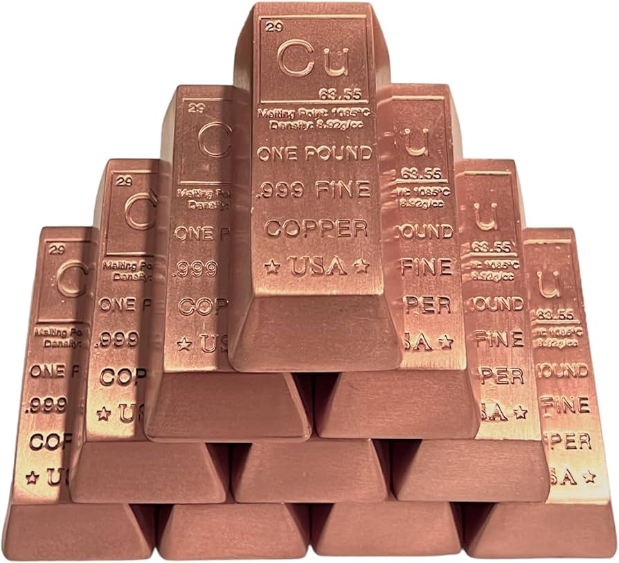 Amazon.com: 1 Pound lb (16 oz) - Trapezoid Style Copper Bullion