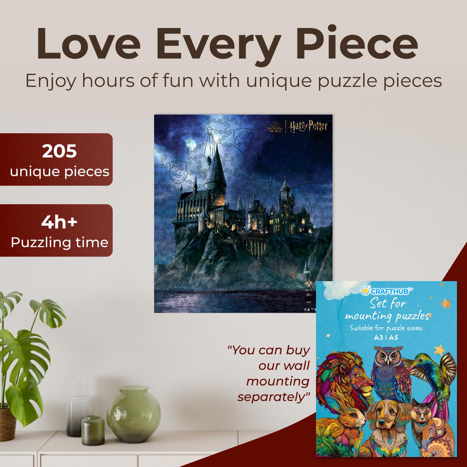 Amazon | CRAFTHUB ハリーポッターパズル – 魔法のホグワーツ城