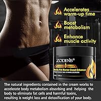 Vista 2 de Crema caliente para celulitis y quemador de grasa, crema quemadora de grasa para vientre, crema potenciadora de entrenamiento de sudor, crema