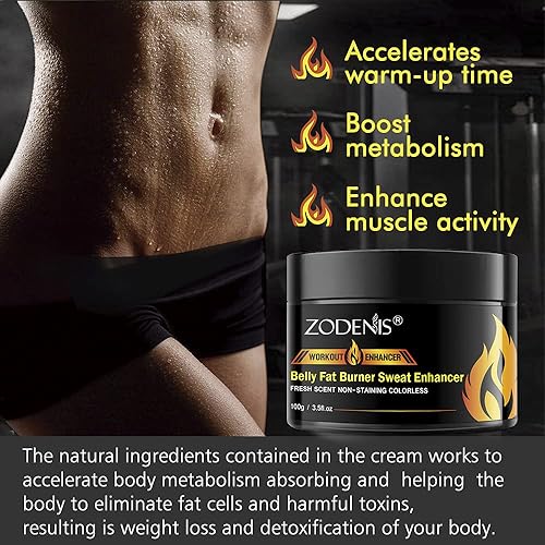 Miniatura 2 de Crema caliente para celulitis y quemador de grasa, crema quemadora de grasa para vientre, crema potenciadora de entrenamiento de sudor, crema de