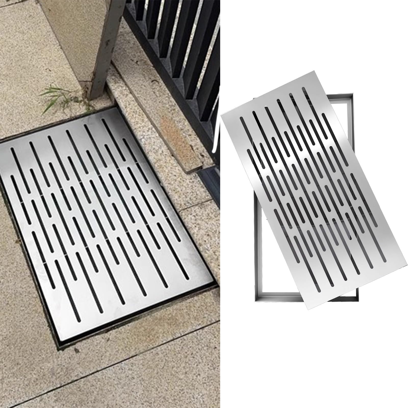 Grille de caniveau anti-rouille pour remplacer votre vieux couvercle de drain