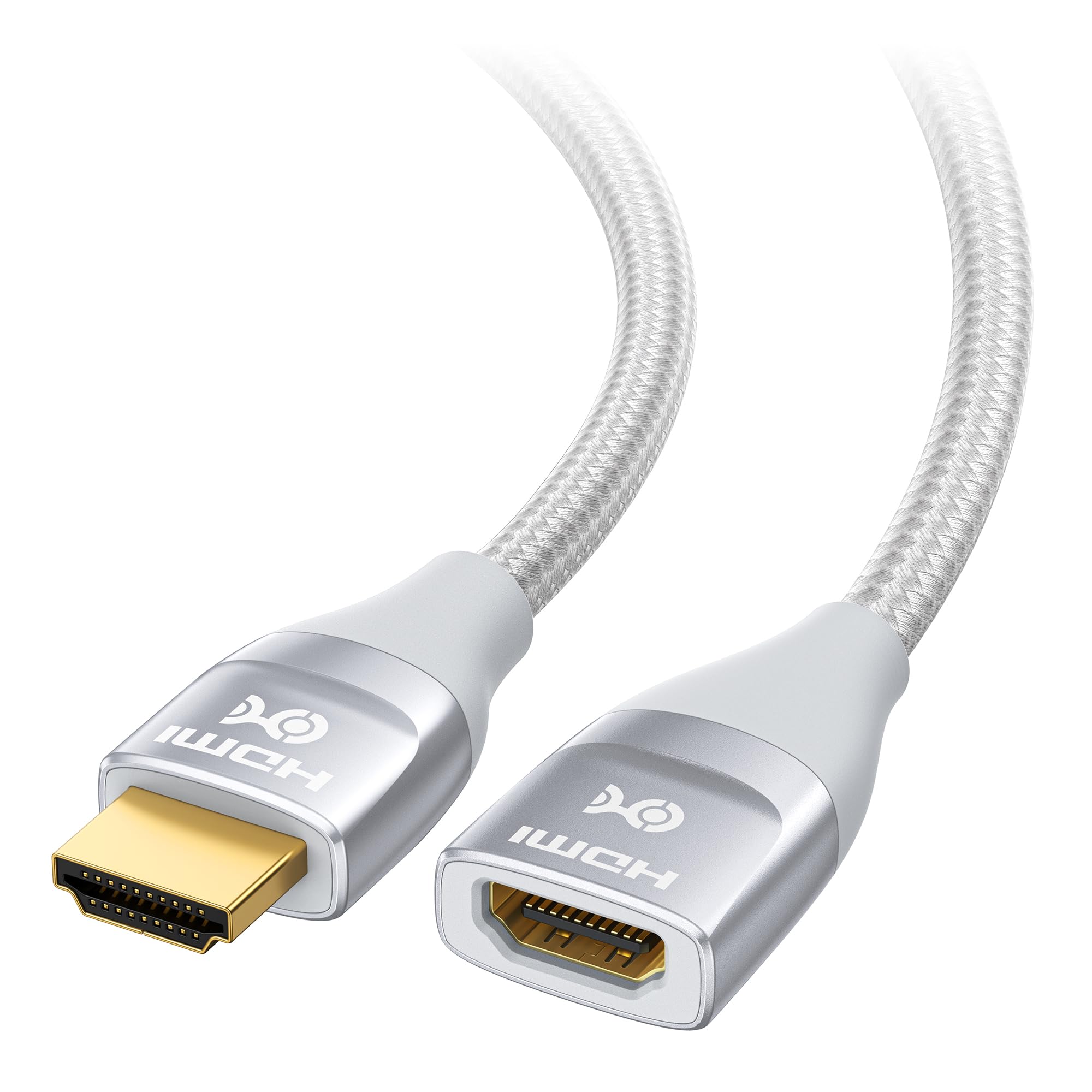 Cable Matters 48Gbps Ultra HD 8K HDMI Extension Cable - 3.3ft / 1m, Supports [8K@60Hz / 4K@240Hz with HDR], HDMI Male to Female Extender Cable,