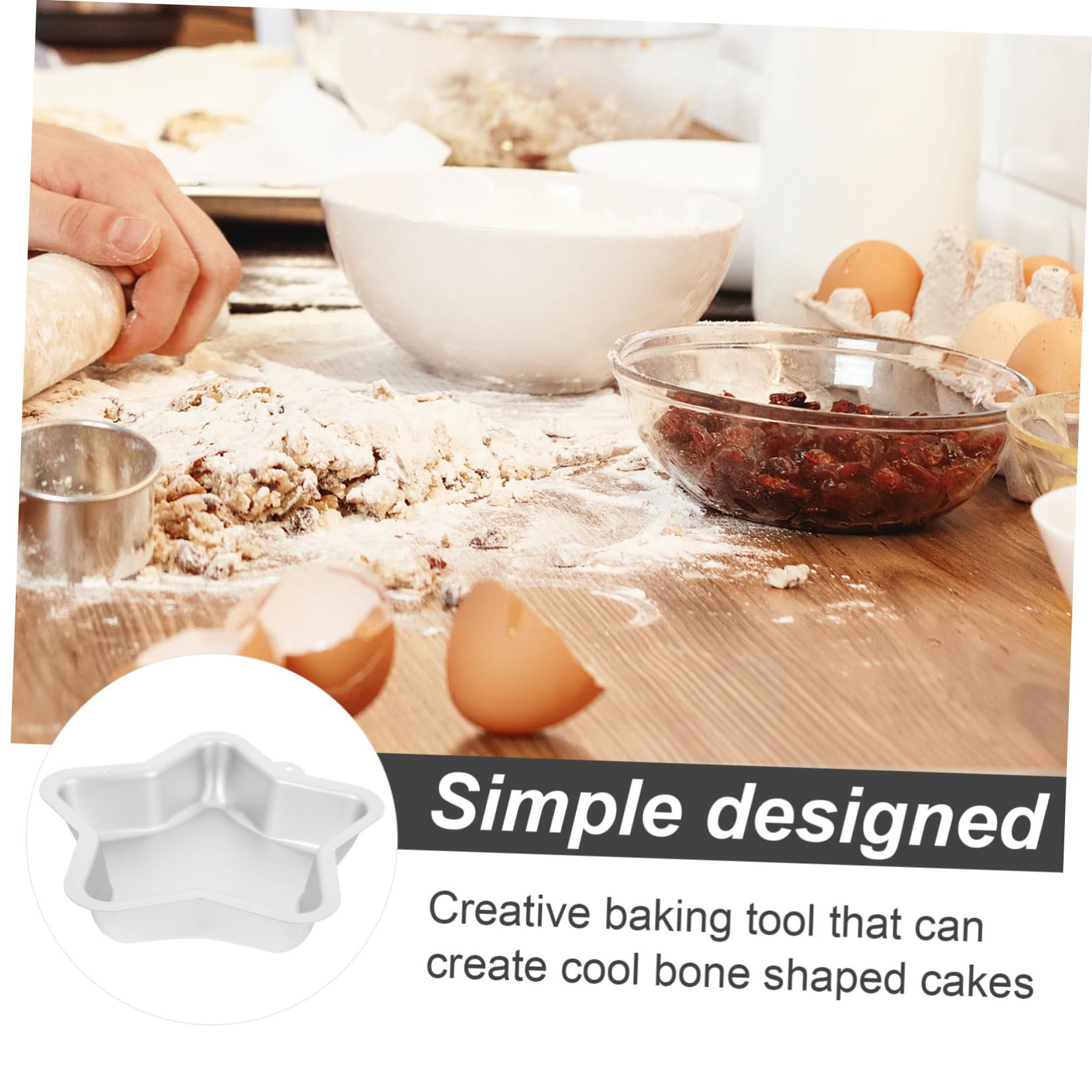 VALICLUD 2 Pièces Star Cake Pan Alliage Aluminium Moule Étoile à Branches pour Gâteaux et Cheesecakes pour Pâtisserie Maison