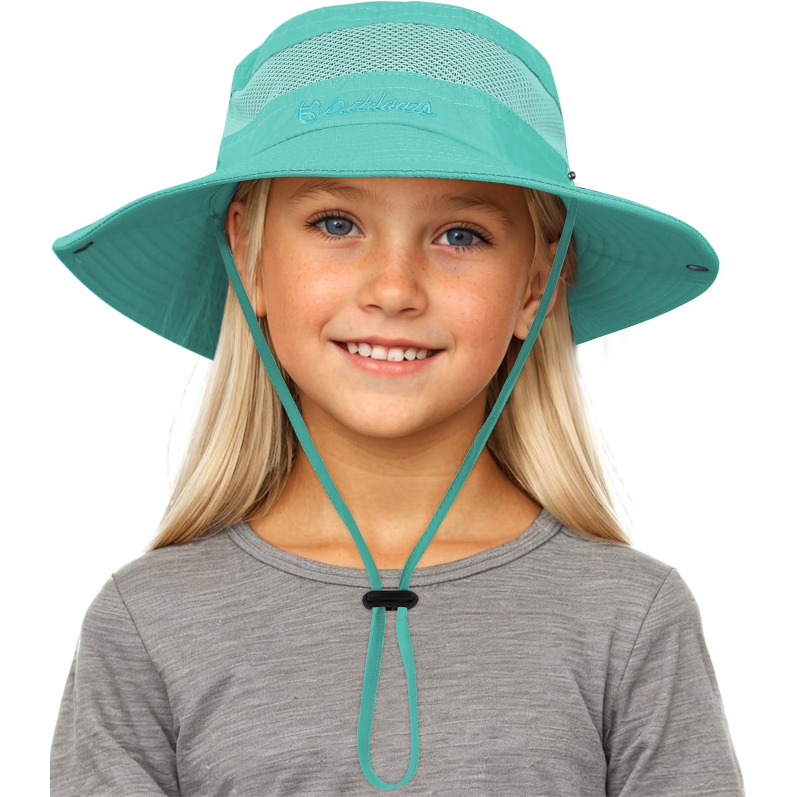 Kids Sun Hat Fishing Hats for Boys Girls UPF 50+ Wide Brim Bucket Hats for Kids Hiking Safari Hat