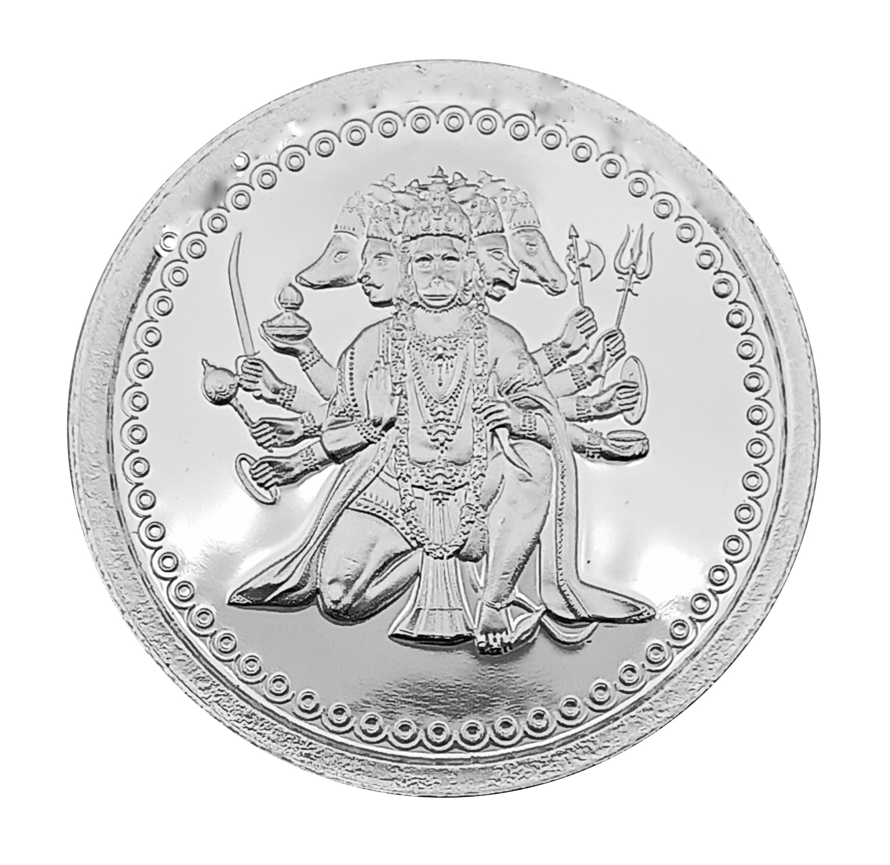 SilverSpot Jewel 999 Silver Purity 10grams Best Wishes Panchmukhi Hanuman Embossed with Matt Finish Coin (B0CTFN23Z7) Amazon Price History, Amazon Price Tracker