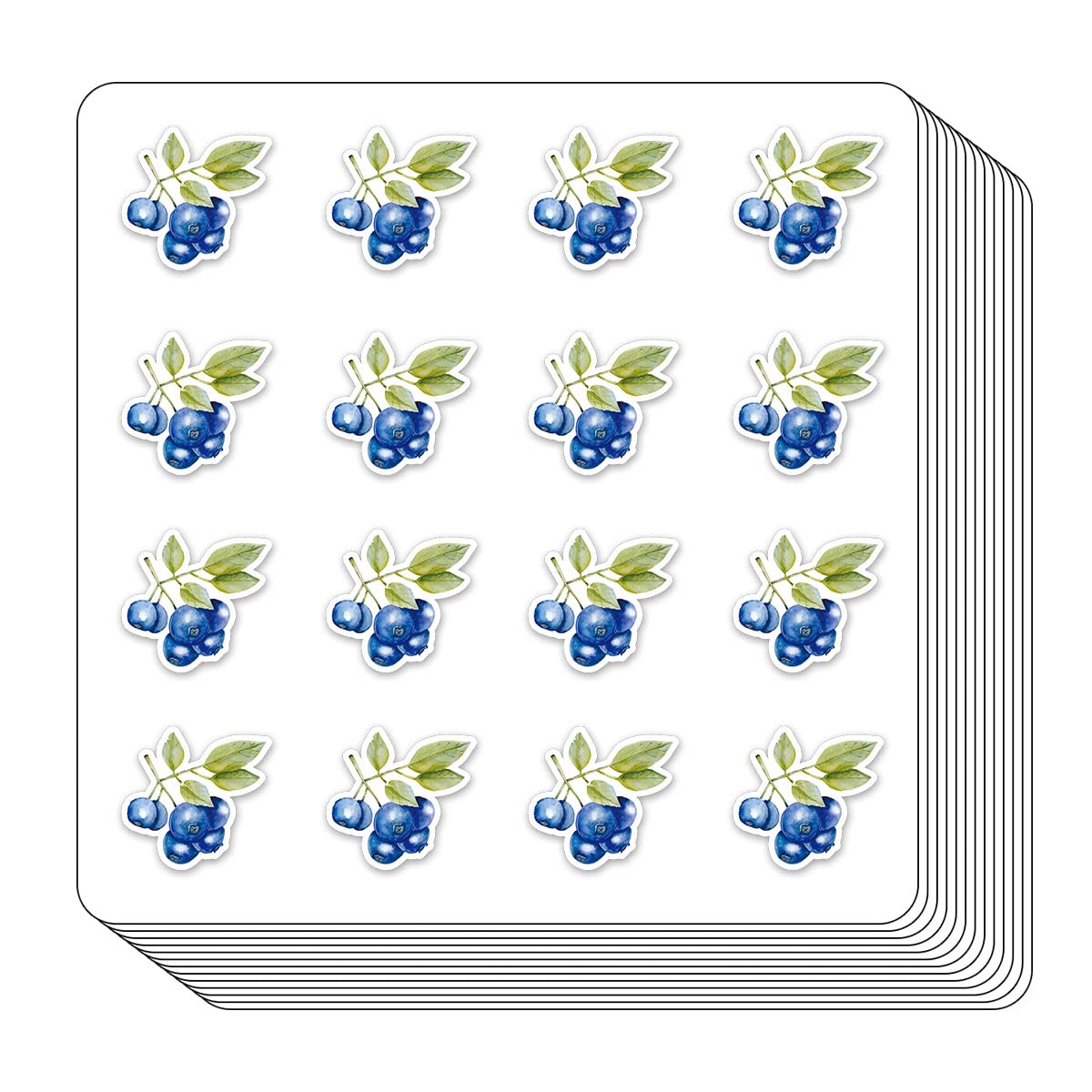 Blueberry Berries Healthy Food Planner Stickers, 0.5in Monthly Scrapbooking Arts 208-Pack