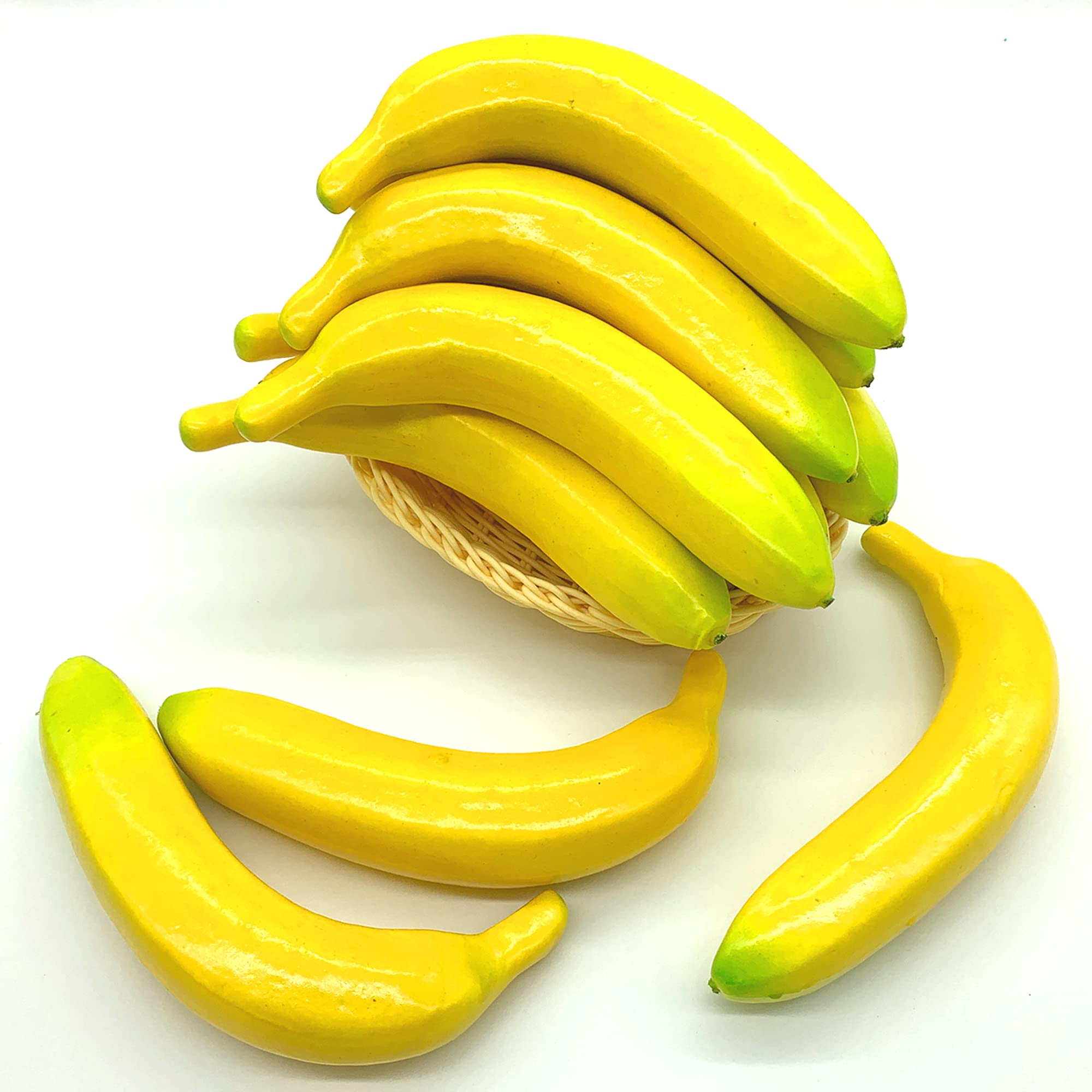 Clockjuan Künstliche Banane Lebensgröße | Realistische Deko-Frucht Aus Kunststoff | Für Party & Wohnung