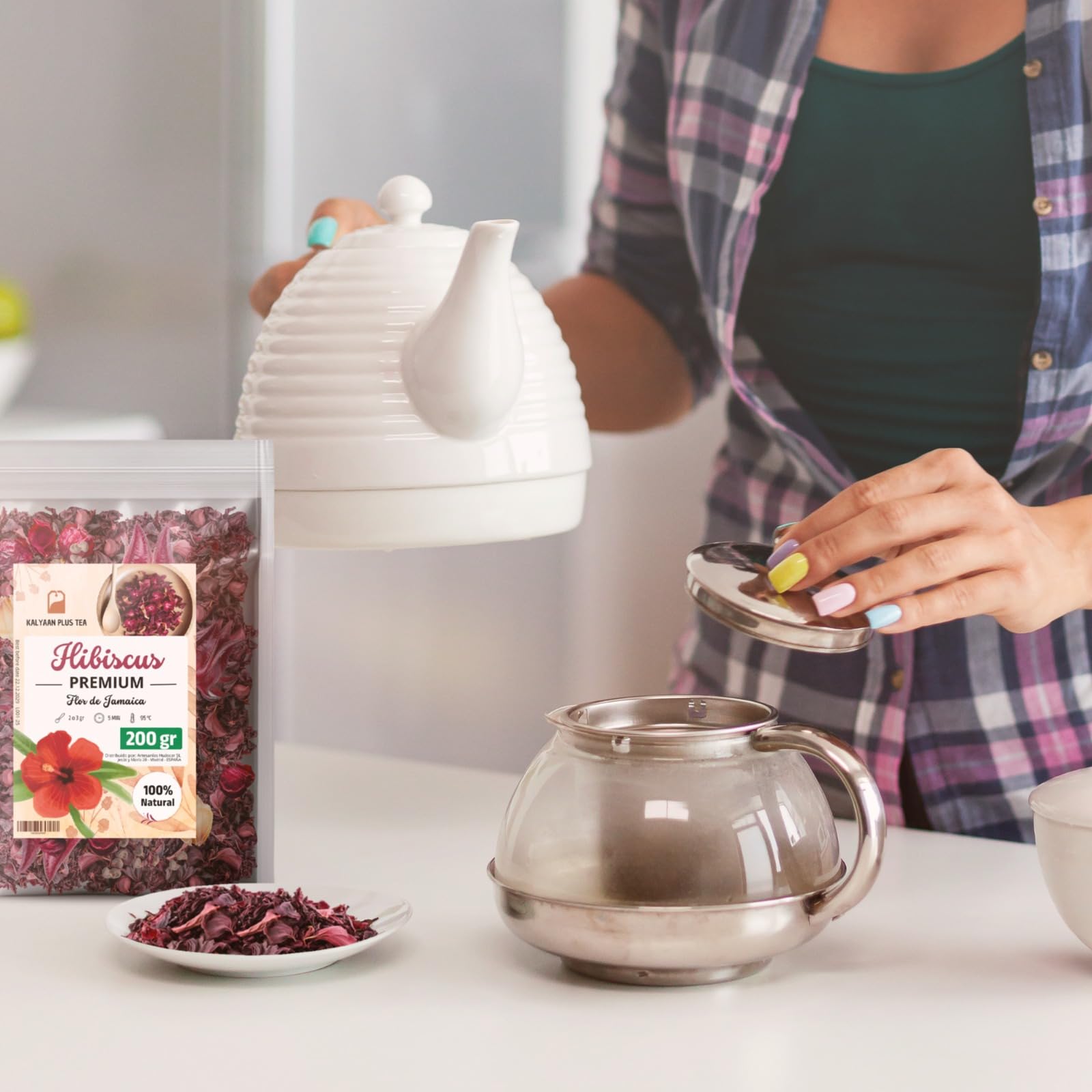 Flor de Jamaica 1KG Hibiscus Tea - Hibisco Infusiones Detox