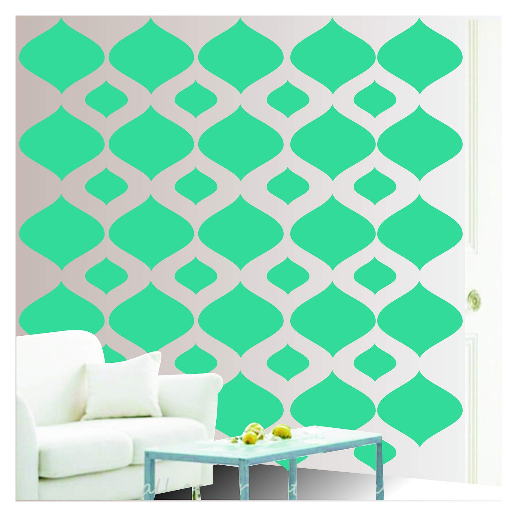 Kayra Decor Stencils for Wall Painting Modern Design - Pack of 1, 16 inch x 24 inch (KHSNT183) (B073JDXX2Y) Amazon Price History, Amazon Price Tracker